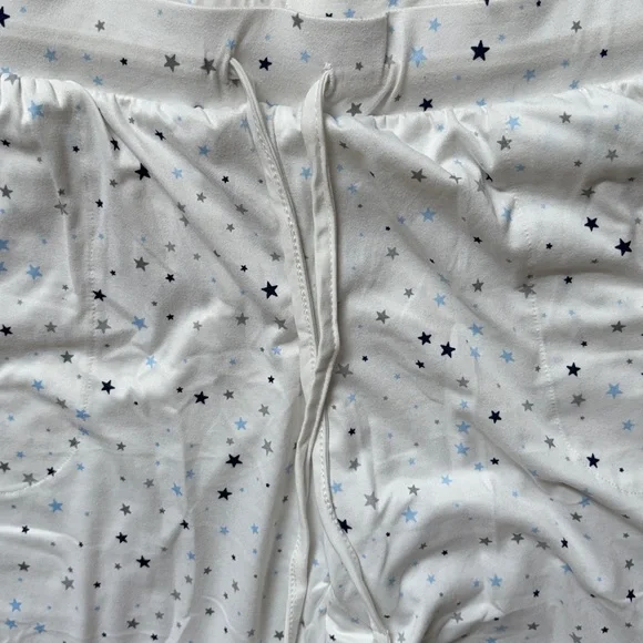 muk luks 2 piece pajama set womens medium stars print new - Picture 4 of 5